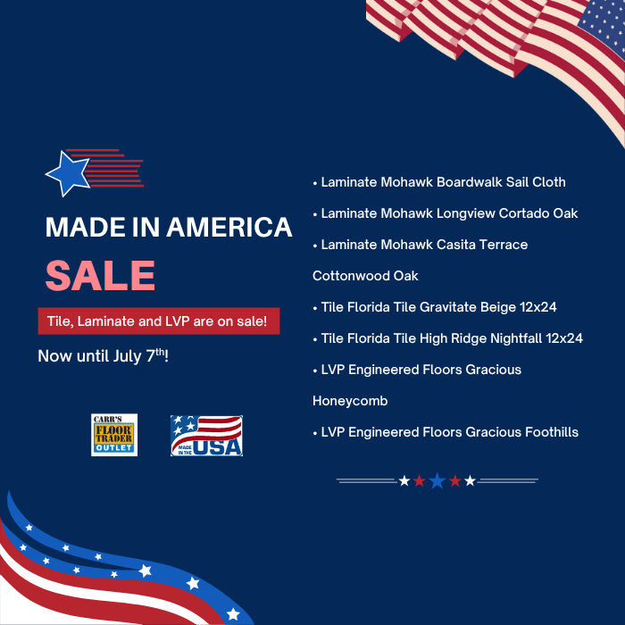 Made In America sale! See store for details, now until July 7